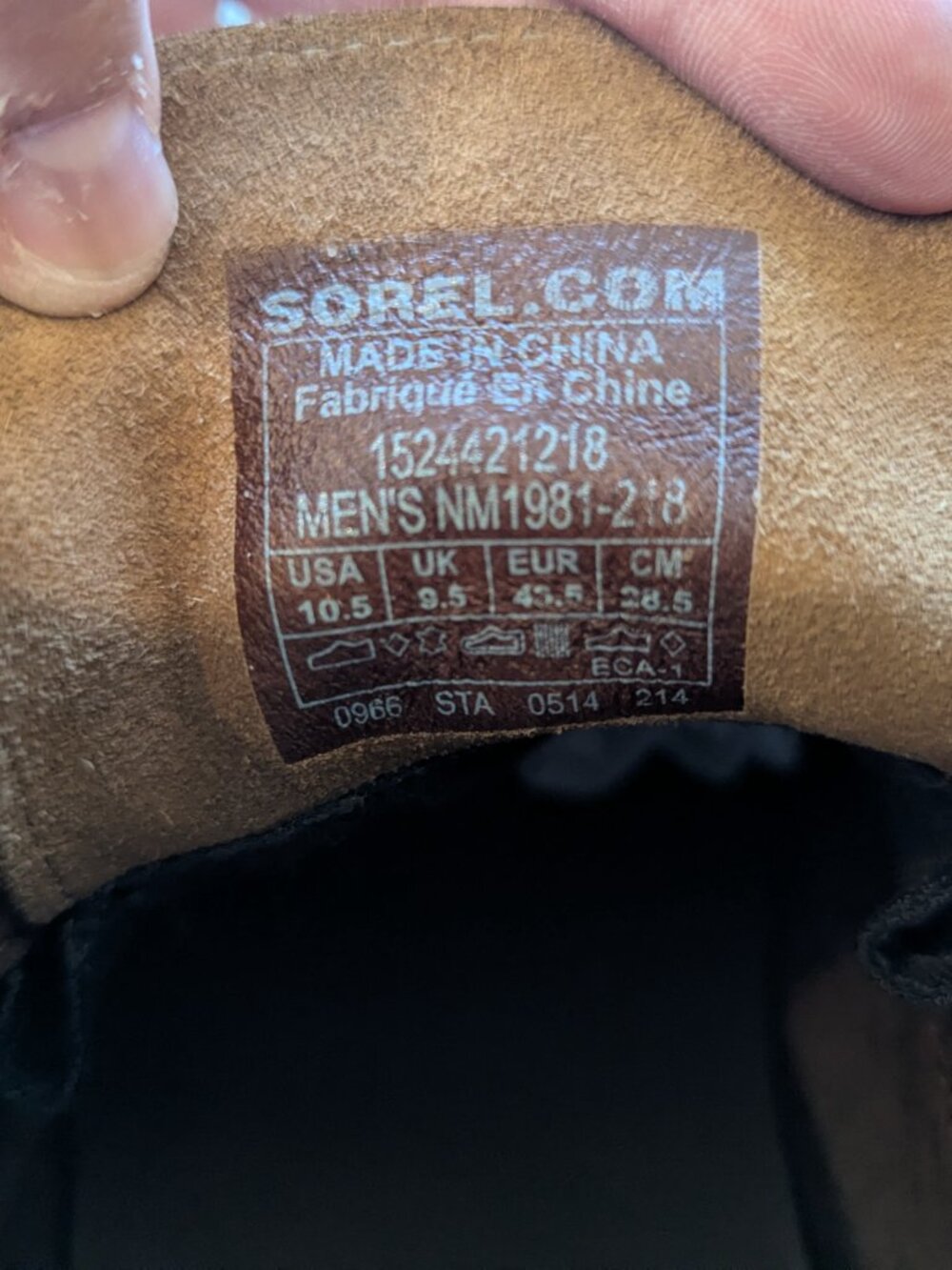 Sorel Men's Suede Greely Chukka Ankle Boots Waterproof Cafe Brown 10.5 - Picture 11 of 12